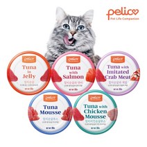 펠리코 고양이캔 95gX24캔 1박스 고양이 습식캔 간식, 참치 치킨 순살 무스