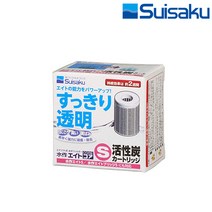 수이사쿠 에이트 코어 카본 활성탄 카트리지 S, 단품