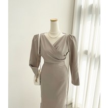 러블리아미에 / 아미에 /리엘 브이넥 랩 셔링 블라우스 3color