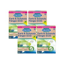 독일 닥터베크만 이염방지 및 불순물 흡착시트 ECO 22p X 4, 4개, 혼합색상