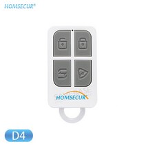 리모콘 스마트키 homsecur (2pcs4pcs10pcs 옵션) 433mhz 홈 보안 경보 시스템 용 무선 원격 제어 433mhz d4, 10개