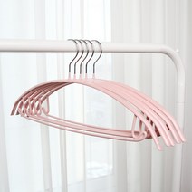 씨인크 논슬립 코팅 옷걸이, 10개, 논슬립 슬림 옷걸이 핑크