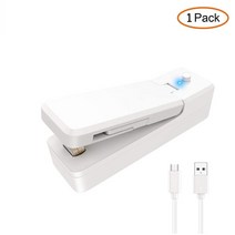 비닐밀봉기 비닐 고주파 매직 실링기 미니 플라스틱 가방 실러 기계 1 스토리지 가방 클립 씰링 저장 기계 실러 포장 인감 식품 스낵 주방 가제트, USB 흰색