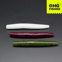 오마이갓피싱 센코 3인치 소프트베이트 스트레이트 웜 배스 웜 루어낚시 국내생산, OMC3-5