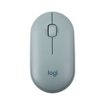 노트북 태블릿 USB 수신기 슬림 조용한 클릭 24GHz 페블 M350 자동 블루투스 무선 마우스, Green, 02 Green