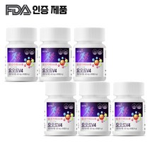 [브레인포커스] 요오드V4 60정/120정/180정 요오드영양제 갑상선영양제 비타민D 셀렌 아연, 60정, 6개