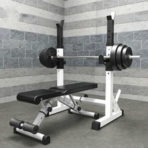 덤벨 거치대 108CM 지지대 스탠드 역기랙 근력 역도, 50KG친환경바벨+일체형스쿼트랙