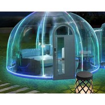 투명 유리 돔텐트 야외 글램핑 투명이글루 방갈로, 스타룸