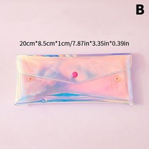 PVC 투명 화장품 가방 여성 메이크업 스토리지 클리어 정리 워시 여행 휴대용 세면 용품 다기능 지갑 파우치 백, 02 B