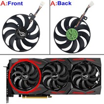5700XT ASUS ROG Strix GTX 1660 Ti RX 5600XT 그래픽 비디오 카드 냉각 팬용 새로운 88MM T129215SU 쿨러, 01 fan A