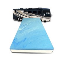 FoamRush 10.2cm(4인치) 트윈 96.5 x 203.2cm(38 80인치) 매트리스 쿨링 젤 메모리 폼 RV 교체품 중간 단단함 편안함 압력 완화 지지 미국산, Gel Foam Only