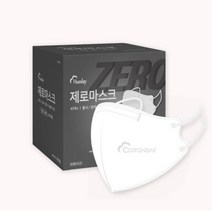 코튼데이 제로 마스크 KF94 화이트 대형 100매, 단품없음
