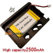 코드 mojo 축전지 akku 외부 디코더 용 고용량 2500mah 7.4v 충전식 배터리 사운드 카드