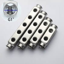 난방 분배기 보일러 G1 * 50mm G1/2 -S304 스테인레스 스틸 매니 폴드 파이프 바 바닥 액세서리 2 ~ 13 가지 방법, 16ways