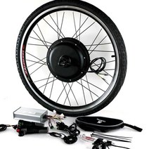 2인승전기자전거 DIY 전기 자전거 허브 모터 키트 개조 부품 조립 20 인치 ~ 28 48V 1000W, 01 Black, 한개옵션1
