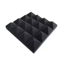 계란판 방음재 흡음재 차음재 방음부스 셀프시공 diy 24pcs 25x25x5cm 스튜디오 음향 피라미드 벽 치료 패널 난연성 보호 스폰지, 검은색, 8개