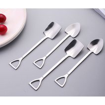 디저트스푼 스텐티스푼 아이스크림 팥빙수 케이크 스푼, 사각형, 1개