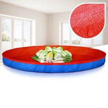 배추절임통 김장 김치 버무리기 다용도 무봉제 김장매트 원형 180cm