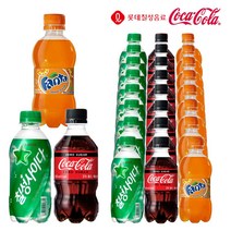 칠성사이다&코카콜라제로&환타 300ml X 각8개(총24개) 탄산음료 청량음료 미니펫 미니탄산, 24개