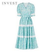 [인베스트] 플라워코튼롱원피스_VKM1OP3841