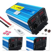 자동차 인버터 시거잭 USB 변압기 어댑터 순수 사인파 전압 변환기 전압 범용 8, 24v EU 소켓