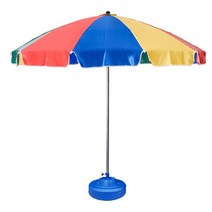 치킨집파라솔 호프집파라솔 지름 2600mm 높이 2560mm 국산 1단 (올핀)_1972EA, 적색_회색물통포함