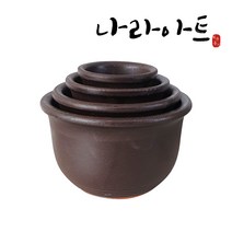 두레박옹기화분 4종세트 국산옹기 국산화분 화분 나라아트, 1개