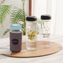 어썸 보틀+파우치 세트 (마이너스옵션), 3.트라이탄 300ml (뚜껑 블랙)_보틀 디자인 랜덤