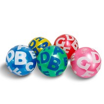 물놀이 알파벳무늬 탱탱볼 비치발리볼 다용도놀이볼, 색상랜덤