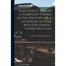 (영문도서) Scale-effect Tests in a Turbulent Tunnel of the NACA 653-418 a = 1.0 Airfoil Section With 0.... Paperback, Hassell Street Press, English, 9781014267115