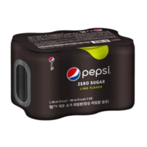 [메가마트]펩시 제로 슈거 190ml*6, 5개