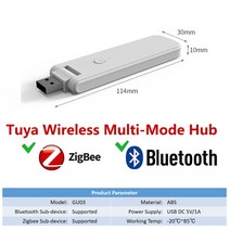Tuya-Zigbee 스마트 온도 습도 센서 실내 습도계 컨트롤러 모니터링 스피커와 작동 알렉사 구글 홈, [02] 1 PCS