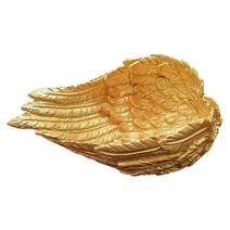 깃털 날개 디스플레이 스탠드 크리스탈 볼 홀더 조각 장식 수집품 랙 보석 미네랄 홀더 소품 홈 쥬얼리 화장대, 수지, 금