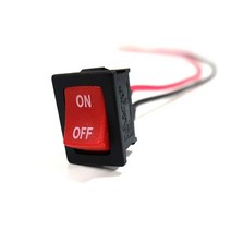 2단 사각 rocker switch/사각스위치/로커스위치/ON-OFF/케이블 약300mm(접점부터), 1개