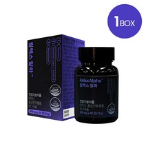 브레인랩 릴렉스알파 스트레스 긴장완화 아미노산 영양제 테아닌, 1박스
