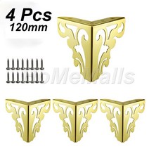 우드슬랩다리 원목 테이블 철제다리 책상 식탁 철재 다리 상다리 1/2/4 조각 할로우 현대 가구 소파 다리, 13 4 pcsGolden 120mm