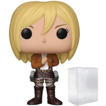 Funko 팝 진격의 거인 - 크리스타 비닐 피규어 박스 프로텍터 케이스 포함 세트
