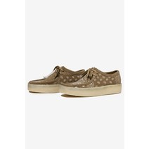 [국내 매장판] CLARKS 왈라비 컵 - DARK OLIVE PRINT 327551