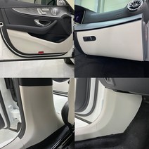 카리더 벤츠 E클래스 W213 [E220D E250 E350 E450] 튜닝 가죽도어커버, 도어스텝+풋레스트, 네이비블루