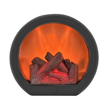 불멍무드등 벽난로 벽난로 flameless 슈퍼 led 크리스마스 장식 공예 flameless led 랜턴 앉아 매달려 장식 불꽃 야간 조명, d