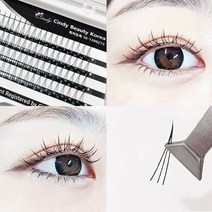 [미브린] A형 속눈썹 원조 세가닥 M3 미라클시리즈 세가닥 단품 - 특허제품 아이돌속눈썹 셀프속눈썹 인조속눈썹 부분속눈썹 가닥속눈썹, 1개, JC와 C의 중간컬-12mm