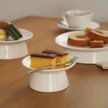 [에타홈] 모루 도자기 소반 굽접시 5인치, 1개, 단품