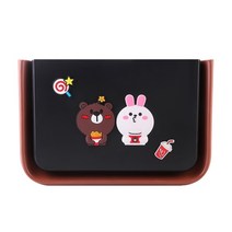 고고네 자동차 쓰레기통 접는 그물 빨간 자동차 인테리어 크리 에이 티브 뒷좌석 귀여운 만화 매달려 잡화 여자 해외구매대행, 곰과 토끼의 조합 [접이식 디자인]
