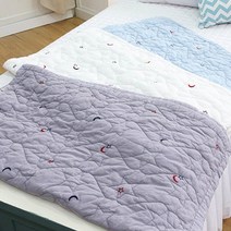 매직크린 달피그 60수 아사면 워싱 낮잠이불 블루