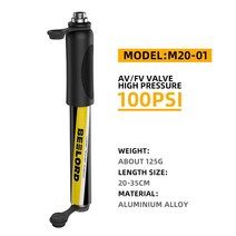 휴대용 에어 펌프 공기 주입기 BEELORD-고압 자전거 펌프 120PSI 미니 공기 휴대용 타이어 팽창기 전동 MTB, 02 M2001