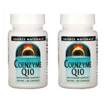 소스 내츄럴 코엔자임 Q10 100 Mg Source Naturals Coenzyme 60정 2개