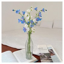 더플라워마켓 클린 곡선줄무늬 유리화병