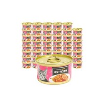 런치 골드 프리미엄 참치와 새우 캔 80g x 48개