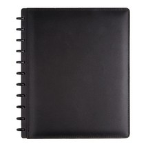 TUL Custom Note-Taking System Discbound Notebook Letter Size Leather Cover Black [Unknown Binding