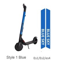 전동킥보드 타이어 튜브 내부 바퀴 샤오미 Mijia M365 반사 스티커 Ninebot e22 ES1 ES2 전기 스쿠터 부품 경고 운전 야간 액세서리, Blue-Style 1